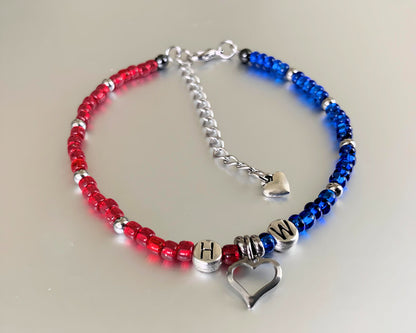 HW Hotwife Anklet / Bracelet with Heart Charm