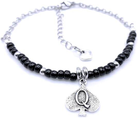 QOS Anklet / Bracelet w/ Queen of Spades Charm