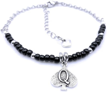 QOS Anklet / Bracelet w/ Queen of Spades Charm